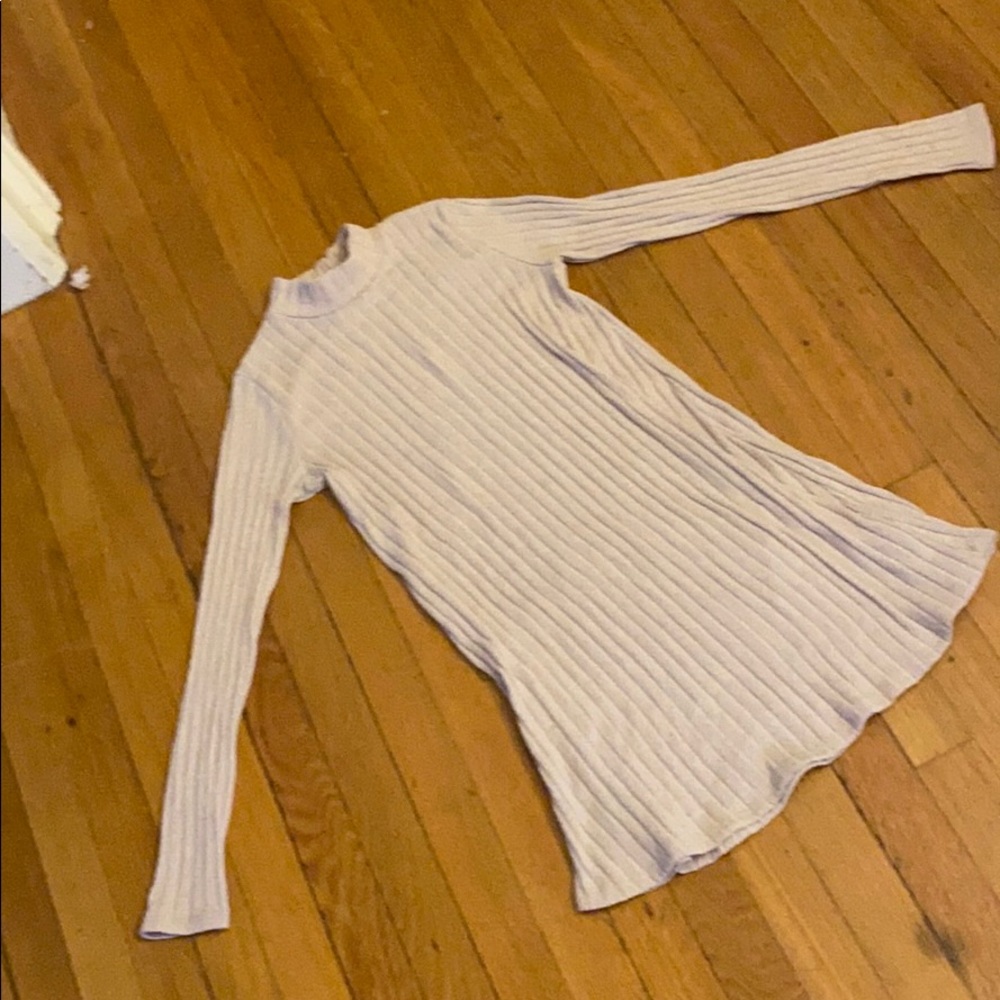 Forever 21 tan small long sleeve dress